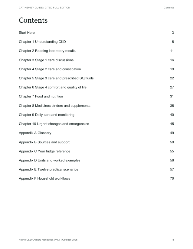 Ten chapters and appendices